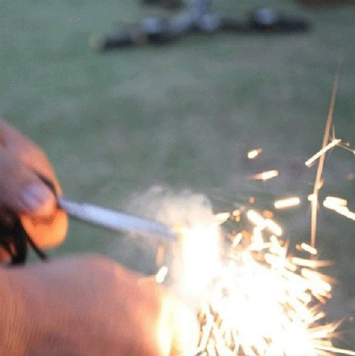 Large Magnesium Flint Fire Starter Ferro Rod Striker Survival Camping Kit