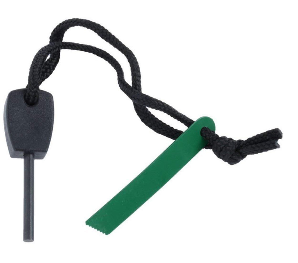 Large Magnesium Flint Fire Starter Ferro Rod Striker Survival Camping Kit