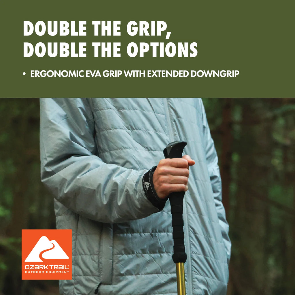 Aluminum Quick Lock Adjustable Trekking Pole with EVA Grip