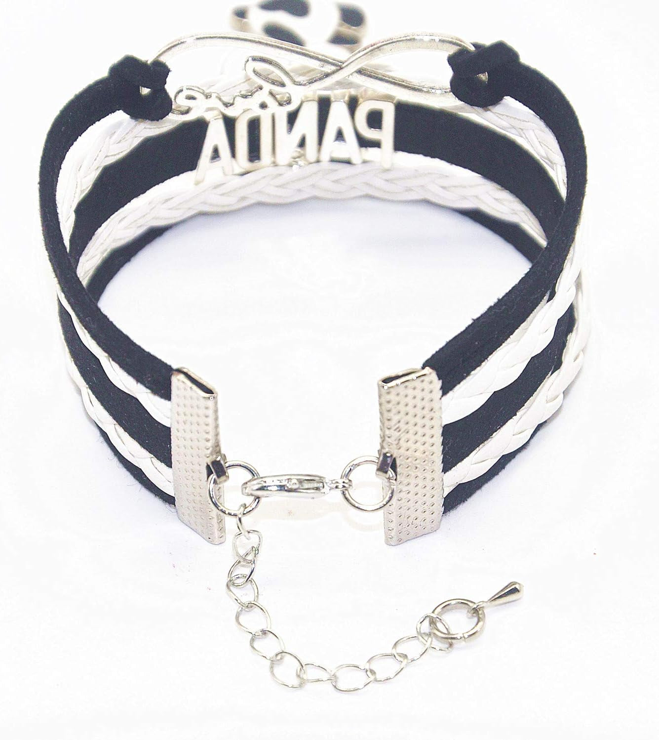 Panda Charm Bracelet - Infinity Love Design for Women Men Adult Panda Fans and Lovers