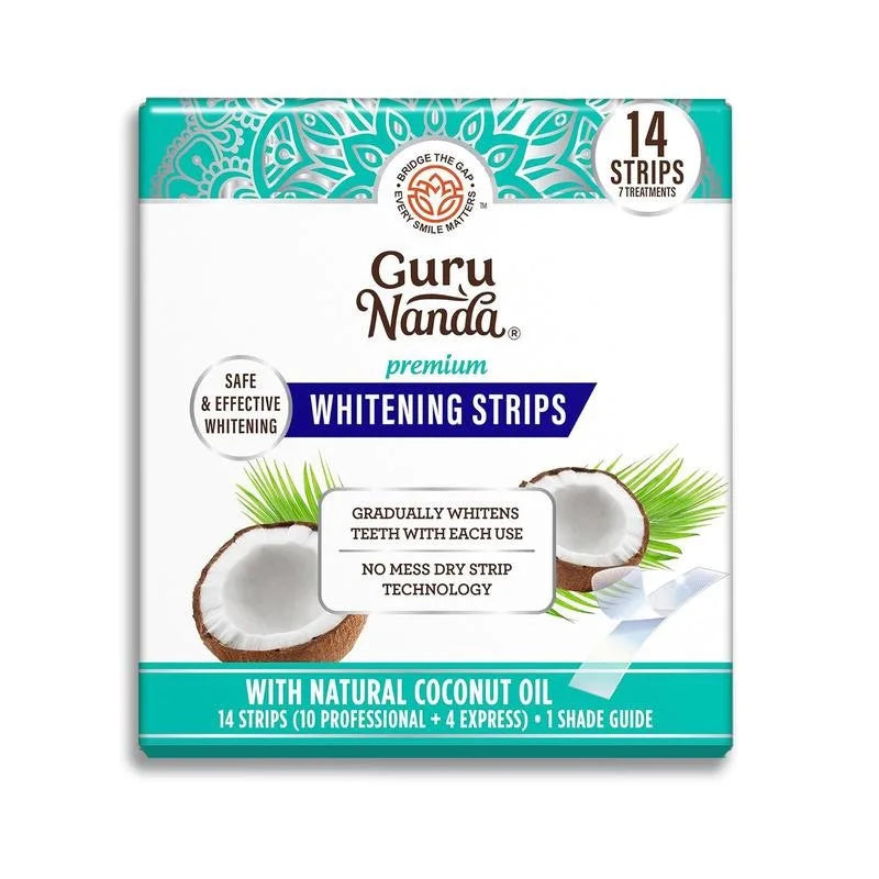 Whitening Strips, 7-day treatment (7 Packets - 2 Strips per pack)- Enamel-Safe Strips for Sensitive Teeth - Non-Slip, Dry Strip