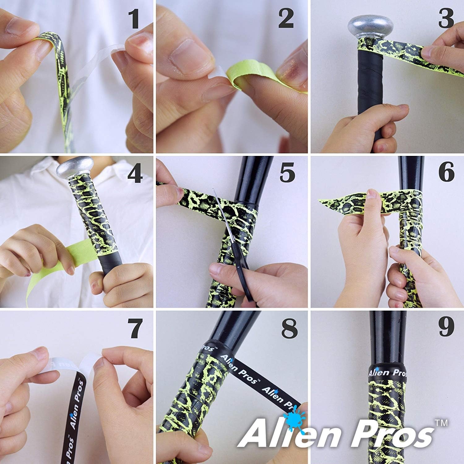 Bat Grip Tape for Baseball (2 Grips/4 Grips) – 1.1 Mm Precut and Pro Feel Bat Tape – Replacement for Old Baseball Bat Grip – Wrap Your Bat for an Epic Home Run (2 Grips/4 Grips)