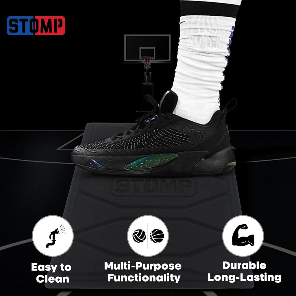 Athletics: Reusable Mini Traction Mat (As Seen on Shark Tank) for Volleyball & Basketball Shoes - Alternative for Basketball Sticky Mats - Non-Slip Shoe Cleaning Pad - 11"X15"